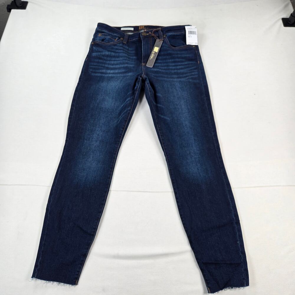 NWT KUT from the Kloth Mid Rise Ayana Carlo Ankle Skinny Jeans Women's Size 10